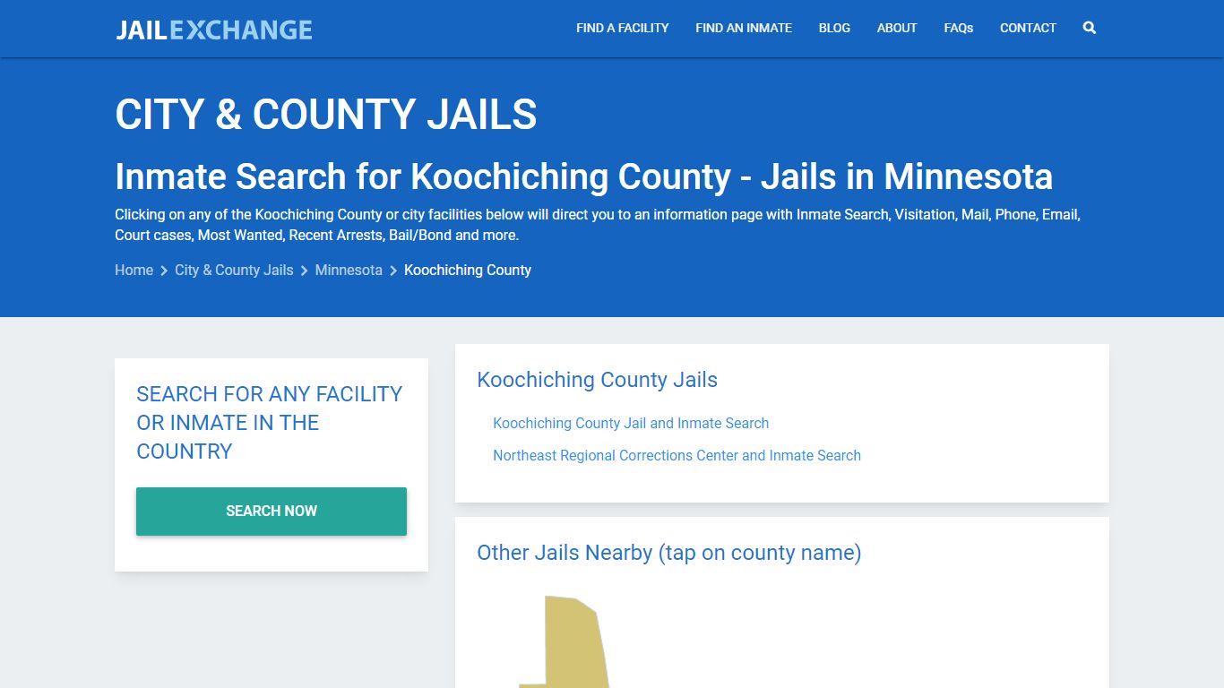 Inmate Search for Koochiching County | Jails in Minnesota - Jail Exchange